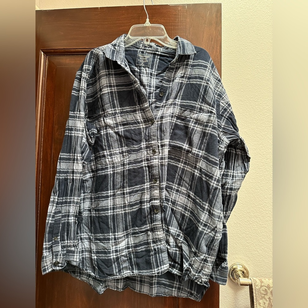 Abercrombie Boyfriend Plaid Flannel Shirt